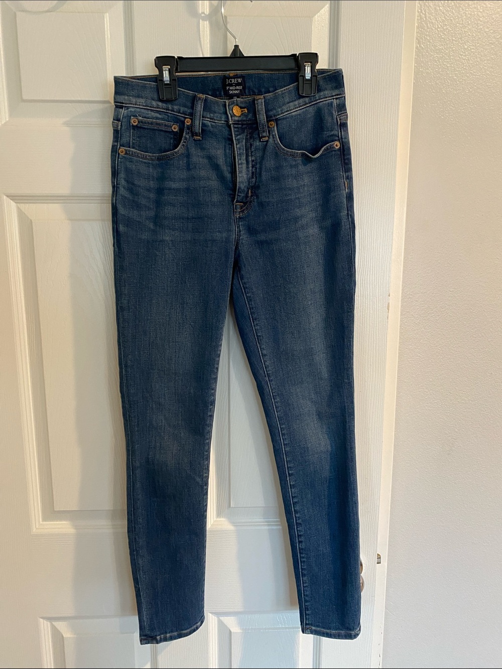 J. Crew Women's 9" Mid-Rise Indigo Skinny Jeans